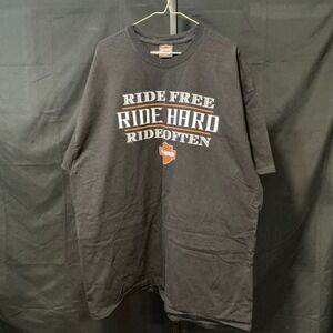 Harley-Davidson Ride Free Ride Hard Shirt Mens 3XL Hannums Media PA Black Tee